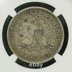 1866 Liberty Assis Demi-dollar Avec Devise Ngc Xf40 Amende Supplémentaire