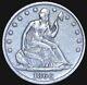 1866-s Demi-dollar à L'effigie De Liberty Assise ! Condition Exemplaire ! $! $! $extrêmement Rare &