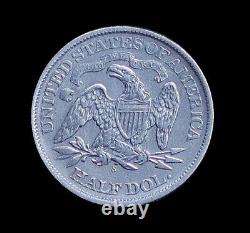 1866-s Demi-dollar à l'effigie de Liberty assise ! Condition exemplaire ! $! $! $extrêmement rare &