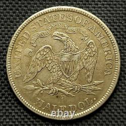 1867 S Sièges Liberté Demi-dollar Au