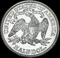 1868 Proof Seated Liberty Demi-dollar Argent - Gem Proof Détails - #l238