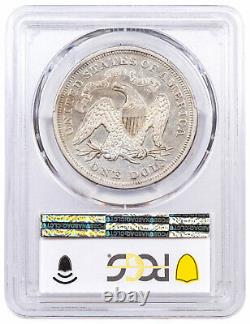 1869 Argent Assis Liberty Dollar Pcgs Xf45