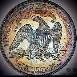 1869 Liberté Assise Demi-dollar Proof62 Pcgs
