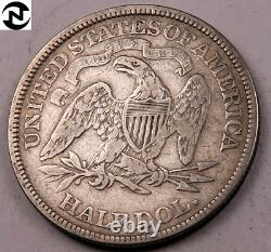 1869 Liberté Assise Demi-dollar Très Fine/extra Fine (vf/xf) (h3113)