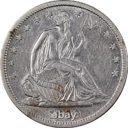 1869-S Demi-dollar assis Détails XF / AU agréables Bel attrait visuel Frappe forte