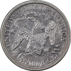 1869-S Demi-dollar assis Détails XF / AU agréables Bel attrait visuel Frappe forte