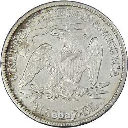 1869 Seated Liberty Half Dollar Xf Ef Extremely Fine Details 90% Argent 50c Pièce