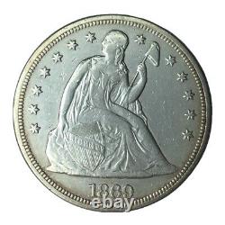 1869 Wm $1 Sièged Liberty Dollar Au #