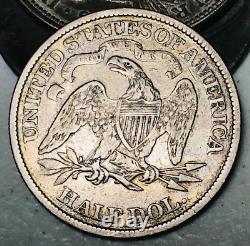 1870 Demi-dollar Liberté assise 50C Haut grade Choix 90% Argent Pièce de monnaie américaine CC21070