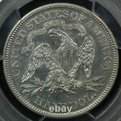 1870 Proof Seated Liberty Silver Half Dollar Pcgs Pr 58