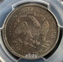 1870 S Assis Liberty Demi Dollar Pcgs Ms 62