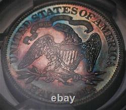 1870 Seated Liberty Demi-dollar Pcgs Pr 64 & Cac Fantastic Originality & Color