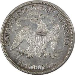 1870 Seated Liberty Half Dollar Xf Ef Extrêmement Fine 90% Argent 50c Us Type Coin