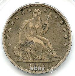 1870-cc Liberty Seated Silver Half Dollar, Pcgs Xf-30, Affordable Great CC Coin