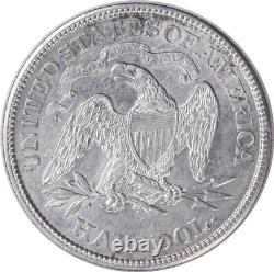 1871-S Demi-dollar en argent assis de la Liberté AU Non certifié #836
