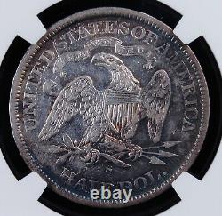 1871 S Seated Liberté Half Dollar Ngc Xf 45 Très Lustrée Avec La Couleur Excellente