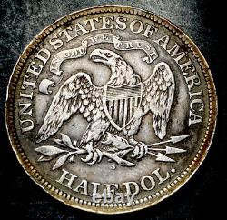 1871 S Seated Liberty Argent Demi-dollar 50c Haute Qualité Détails Type De Pièce