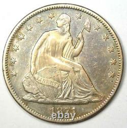1871-cc Sièged Liberty Half Dollar 50c Carson City Coin Xf Détails (ef)