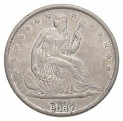 1871-s Seated Liberty Demi-dollar 1853