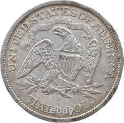 1872-S Demi-dollar assis Liberty 4813