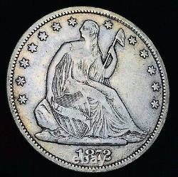 1872 S Seated Liberty Half Dollar 50c High Grade Choice Us Silver Coin Cc10235