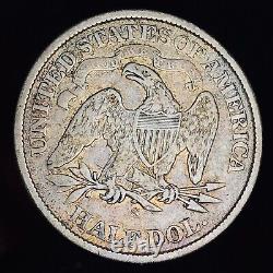 1872 S Seated Liberty Half Dollar 50c Ungraded Choice 90% Argent Us Pièce Cc13794