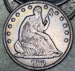 1873 Demi-dollar Liberty assis 50C PAS de flèches CHOIX Pièce en argent des États-Unis CC16662