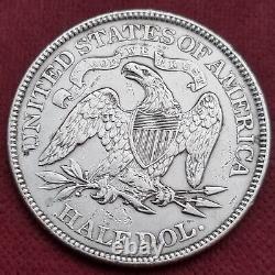 1873 Demi-dollar assis de Liberty 50c de haute qualité AU UNC Détails #58735