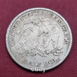 1873 Demi-dollar assis de la Liberté, 50 cents, meilleure note VF XF #46818