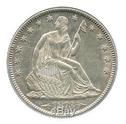 1873 Flèches Liberté Assis Demi-dollar, Ngc Au58, Type De Qualité Coin