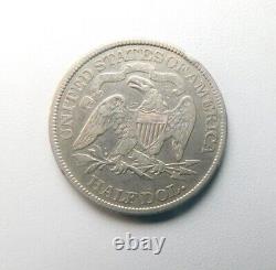 1873 P Flèches Au! Attaque D'origine De Demi-dollars Assis