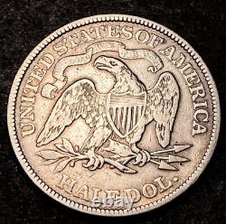 1873 Seated Liberty Half Dollar Rare Ddo Mint Erreur Fs-1101 Wb-109 Quad Stripes