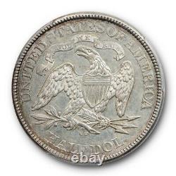 1874 CC 50c Liberty Assis Demi-dollar Pcgs Au 50 À Propos De Clé Non Circulée