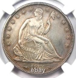 1874 Flèches Demi-Dollar Assis Liberté Pièce de 50C Certifiée NGC Détails AU