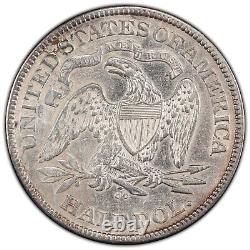 1874-cc 50c Demi-dollar Assis Liberté Pcgs Vf Détails #46415837 Carson City