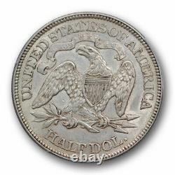 1875 50c Assis Liberty Half Dollar Pcgs Au 55 À Propos D’uncirculated Original Toned
