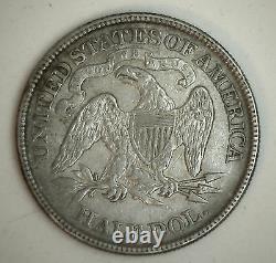 1875 Assis Liberté Demi-silver Dollar Us Type Pièce Presque Ongecirculeerd Au 50c
