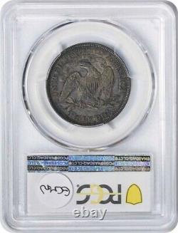 1875 Liberty Seated Argent Demi-dollar Ef45 Pcgs