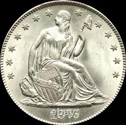 1875 S Assis Liberté Demi-dollar Mme Gem
