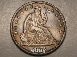 1875 S Seated Liberty Half Dollar (xf & Attractive)
