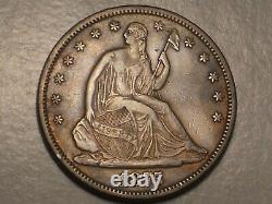 1875 S Seated Liberty Half Dollar (xf & Attractive)