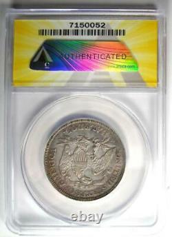 1875 Seated Liberty Half Dollar 50c Certified Anacs Au50 Détails Rare Coin