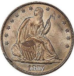 1875-cc 50c Liberty Seated Half Dollar Pcgs Ms62