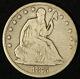 1875-cc 50c Sièges Liberty Silver Half Dollar Carson City Livraison Gratuite États-unis