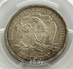 1876 50c Seated Liberty Coin Pcgs Genuine Cleaned Au Detail