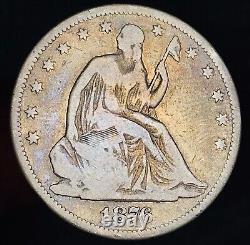 1876 CC Demi-dollar assis de la Liberté 50C Non coté Pièce en argent à 90% US CC19049