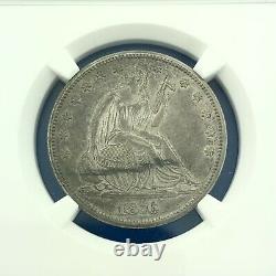 1876 CC Seated Liberty Silver Half Dollar 50c Scarce Carson City Coin Ngc Au55