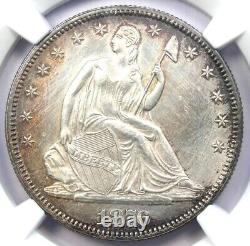 1876 Demi-dollar Liberty assis 50C NGC Détail non circulé (MS UNC) Rare