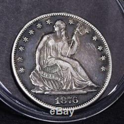 1876-cc Liberté Assis Half Dollar Ch Xf (# 32201)
