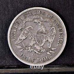 1876-cc Liberty Assise Demi-dollars Détails Xf (#40923)